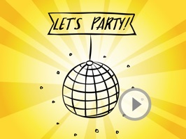 Animated Cute Party Stickers