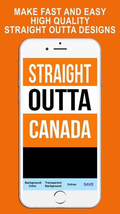 Straight Outta - Create and Design Text PNG Images
