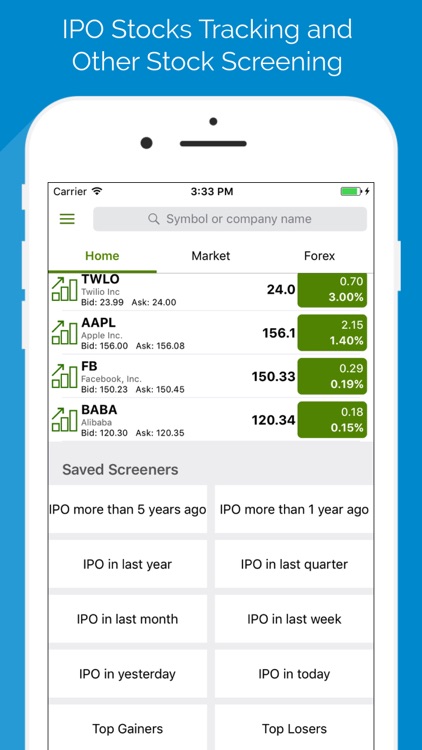 IPO Stock List and Stock Screener - Pro