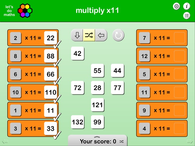 Multiplication facts x2 to x12(圖4)-速報App