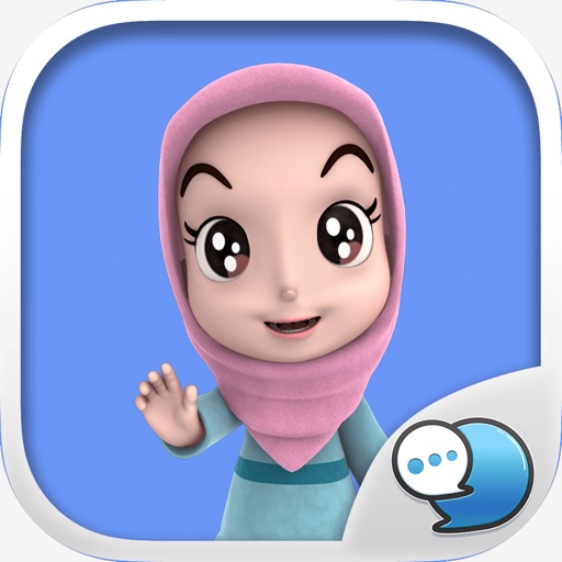 Nada1 Muslim hijab Eng Stickers By ChatStick iOS App