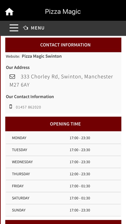 Pizza Magic, Swinton screenshot-3