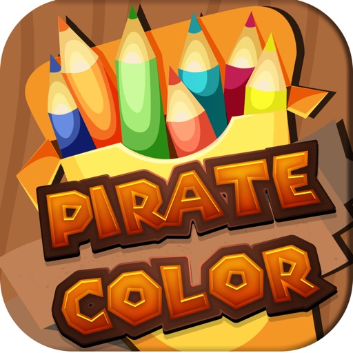 Learning & Painting Pirates on Coloring Book Pro icon