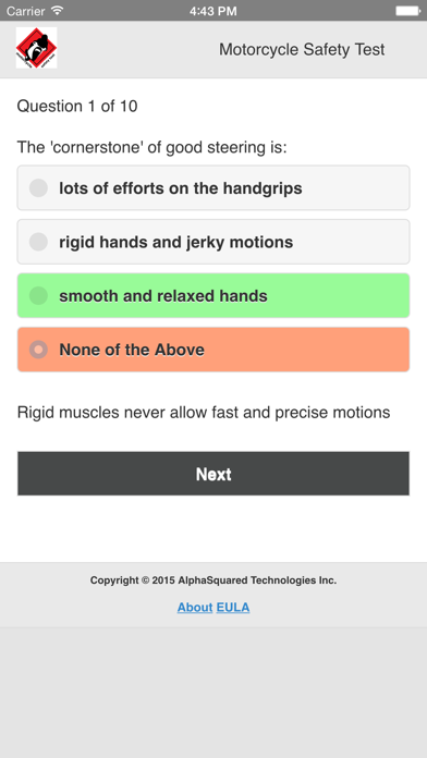 How to cancel & delete Motorcycle Safety Test from iphone & ipad 2