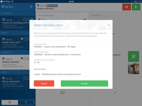 Planon AppSuite screenshot 2