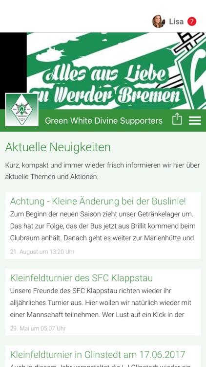 Green White Divine Supporters