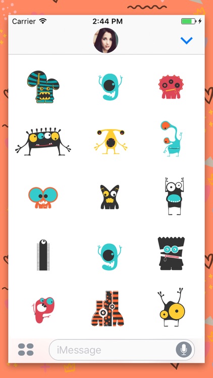 Cute Monster Animated Stickers