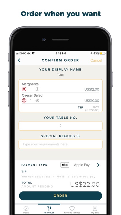 Patron Mobile by uFO Ordering Services