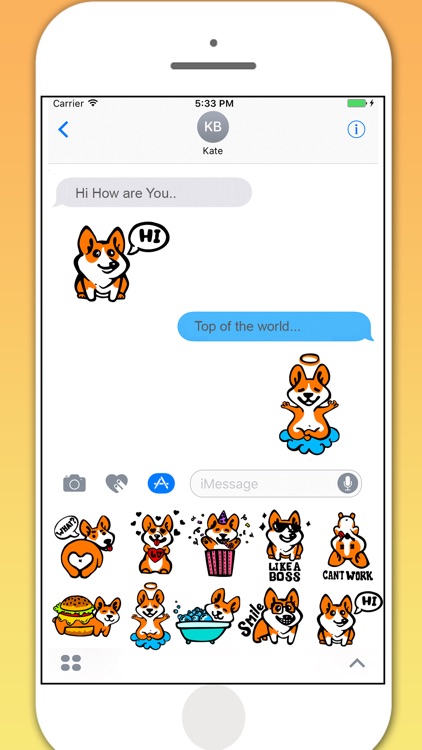 Lucky Dog Animated Stickers