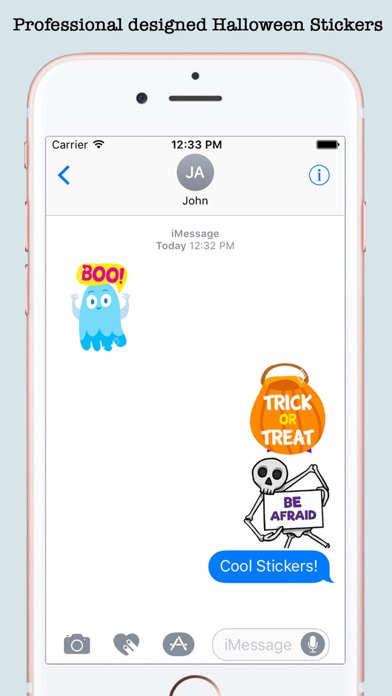 Halloween Card Wishes Emojis screenshot 2