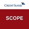 En un entorno en permanente cambio, donde los mercados se mueven con gran rapidez, Credit Suisse Scope es una App exclusiva para clientes de Credit Suisse, que ofrece un nuevo canal de comunicación con el que acceder a todo el expertise de Credit Suisse, Informes y Artículos de Opinión, de una manera sencilla e inmediata