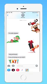 holiday emoji stickers iphone screenshot 2