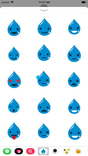 Drop Water Emoji - Smiley pack