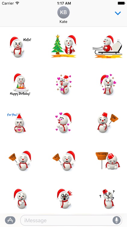 SnowmanMoji Snowman Sticker