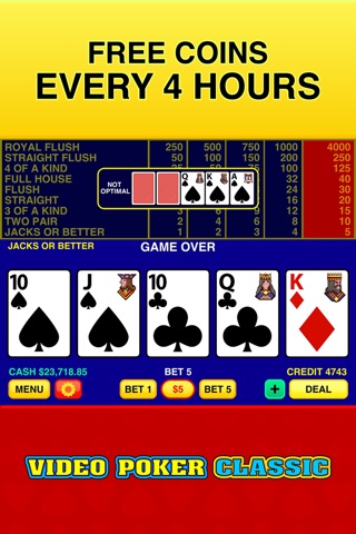 Video Poker Classic ® screenshot 4