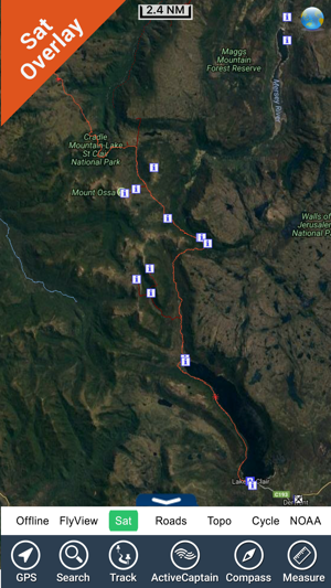 Cradle Mountain-Lake St Clair NP GPS outdoor map(圖1)-速報App