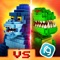 Laugh out loud as you fight with cool and hilarious action heroes from 4 dynamic worlds of WWE, DINO, JUNGLE and ROBOTS