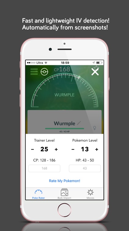 Poke Rater, IV from screenshot