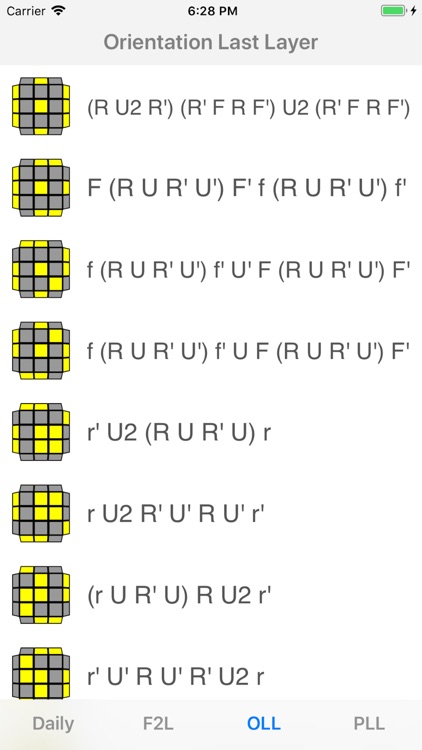 Daily Cube Algorithm