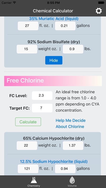 Pool Water Calculator screenshot-3