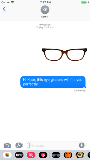 Glasses Stickers for Messages(圖2)-速報App