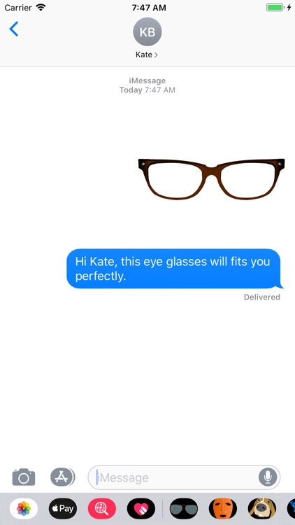 Glasses Stickers for Messages