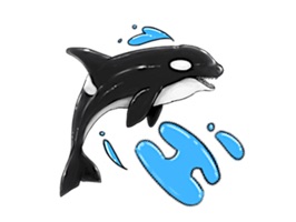 Love Animals In Ocean Sticker