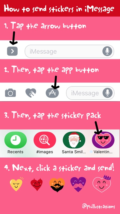 Valentine Smiles Sticker Pack screenshot-4