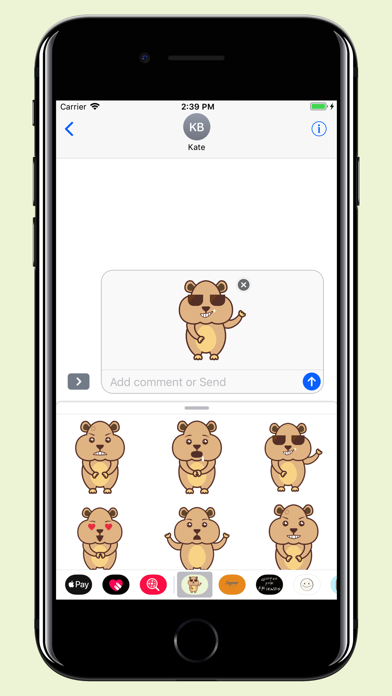 Hamster pet - stickers & emoji screenshot 3