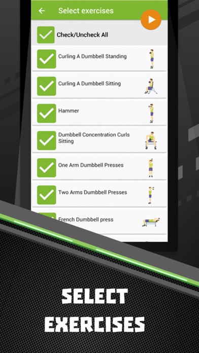 Home workouts with dumbbells screenshot 2