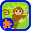 Animal Education Games For Monkey Jigsaw