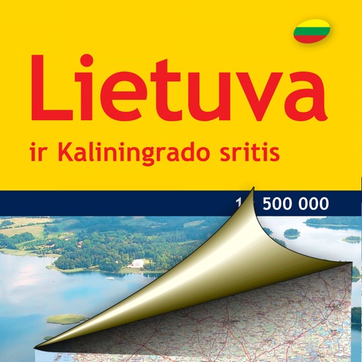 Lithuania. Road map. icon