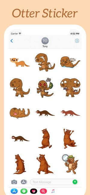 Funny Otters Stickers(圖2)-速報App