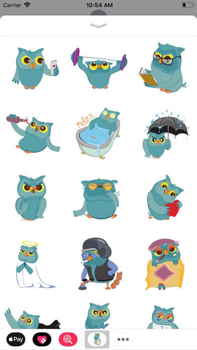 Owlly Stickers for iMessage screenshot 2
