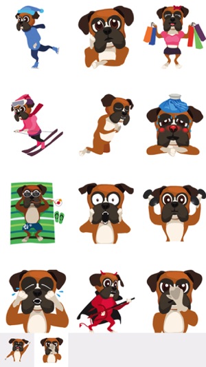 BoxerMoji - Boxer Dog Emoji(圖2)-速報App