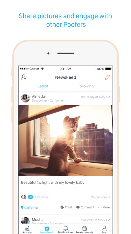 Poof - Activity monitor and tracker for pets