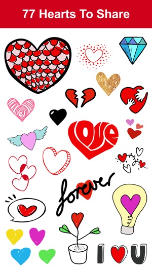 Heart Emoji - Cute Heart Stickers(圖1)-速報App