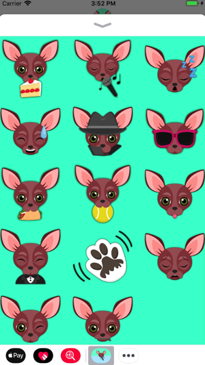 Red Chihuahua Emoji Stickers(圖4)-速報App