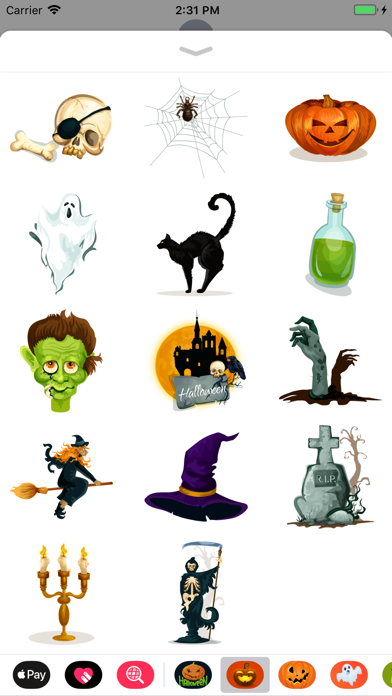 Happy Halloween Creepy Sticker screenshot 3