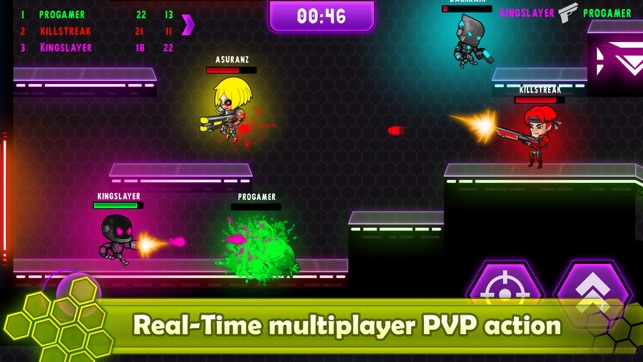 Neon Blasters Multiplayer(圖2)-速報App