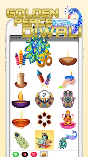 Golden Peace Diwali Sticker(圖1)-速報App