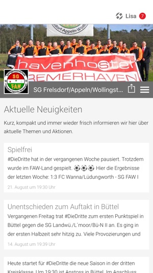 SG Frelsdorf/Appeln/Wollingst(圖1)-速報App