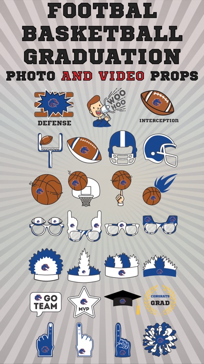 Boise State Broncos Animated Selfie Stickers