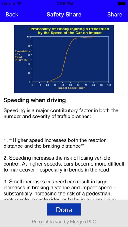 Morgan safety share