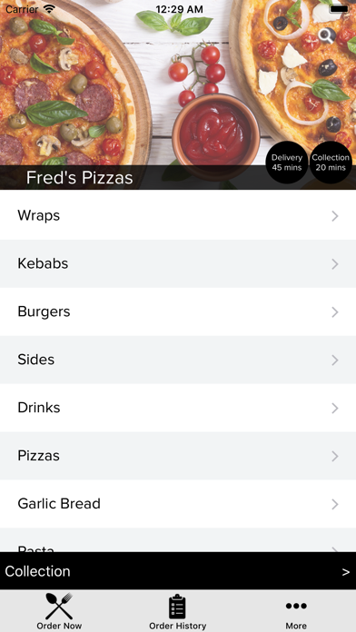Fred's Pizzas screenshot 2