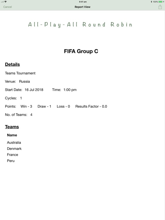 All-Play-All Round Robin screenshot-7