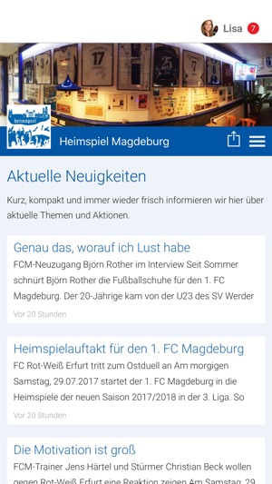 Heimspiel Magdeburg(圖1)-速報App