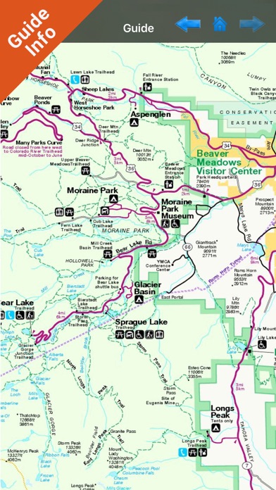 Rocky Mountain National Park gps and outdoor map Screenshot 3
