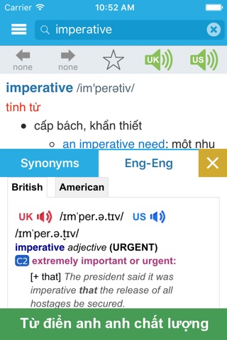 Từ điển Anh Việt ProDict screenshot 2