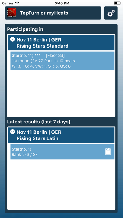 TopTurnier myHeats screenshot 2